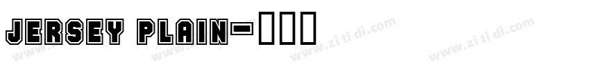 jersey plain字体转换